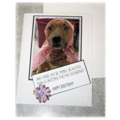 Dog Birthday Card - Gingerbread